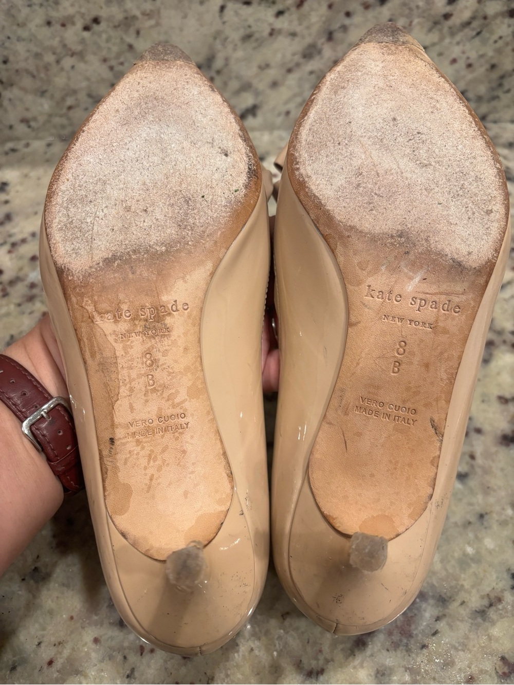 Rare Kate Spade nude Maxine pumps size 8 Italy y2k 2000s - Picture 4 of 4